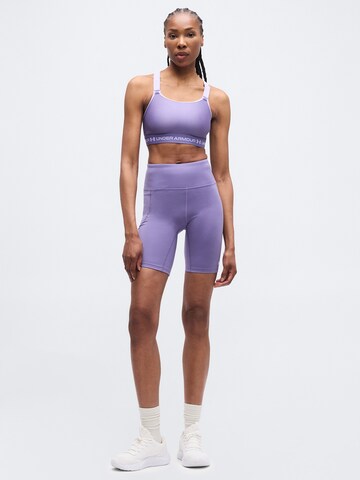 UNDER ARMOUR Бюстие Спортен сутиен в лилав