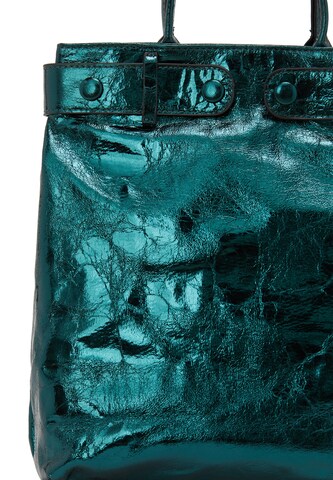 Borsa a mano di faina in verde