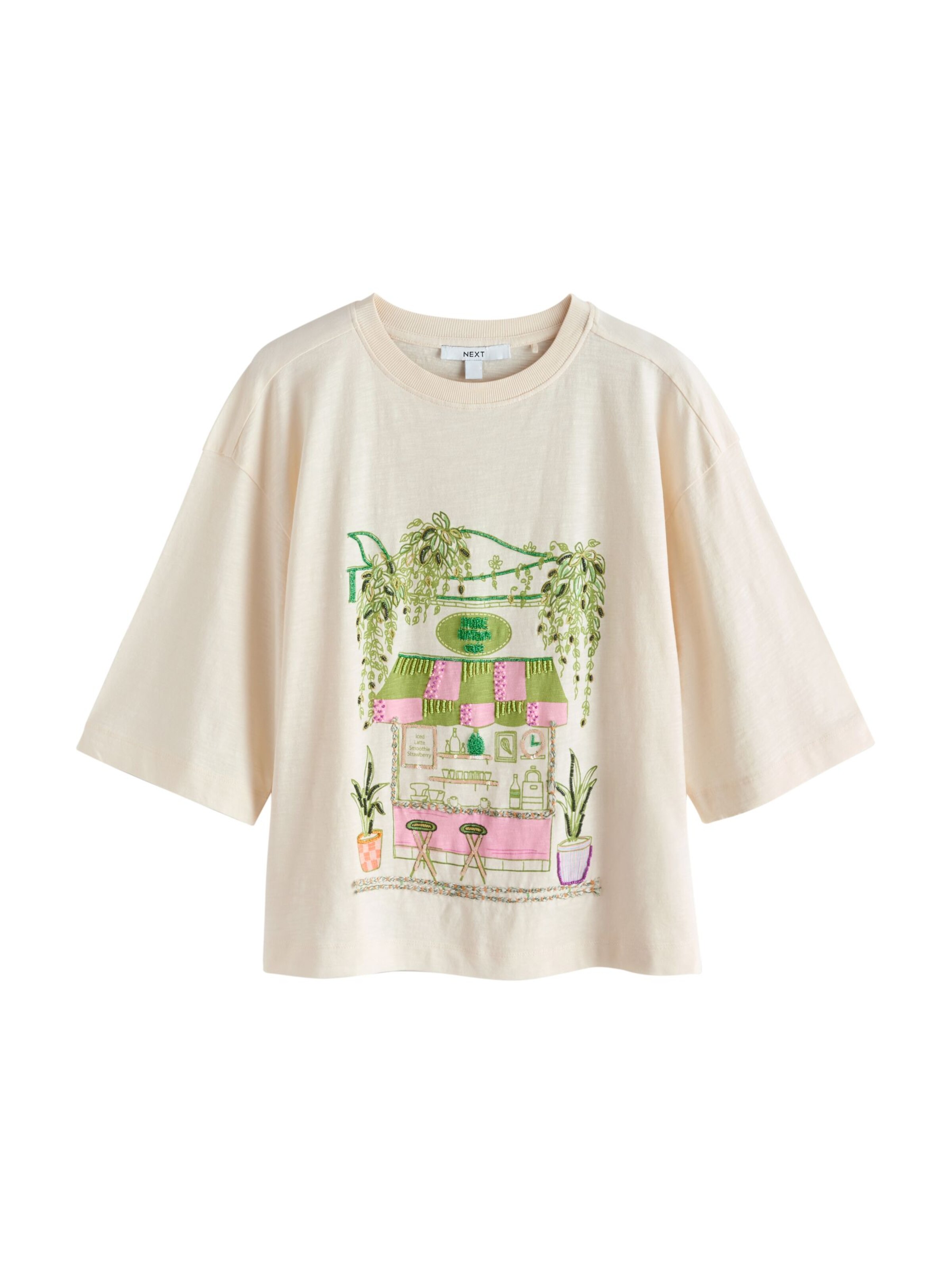 Next T-Shirt in Beige: Vorderseite