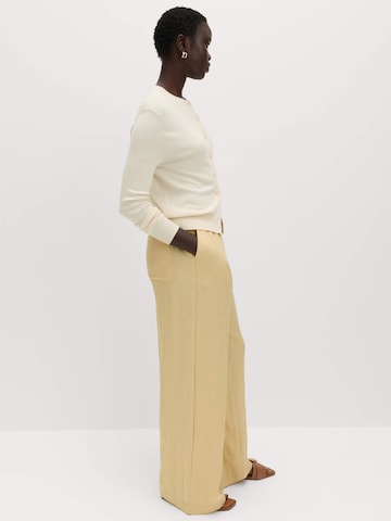 Marks & Spencer Wide Leg Hose in Gelb: Vorderseite