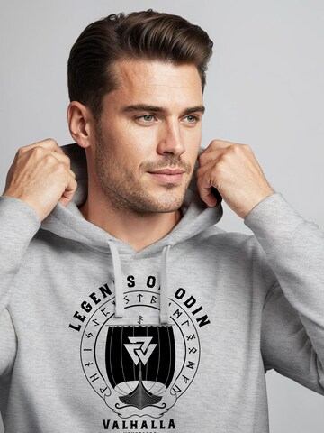Neverless Sweatshirt 'Legends of Odin' in Grey