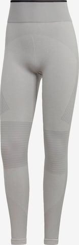 ADIDAS BY STELLA MCCARTNEY Skinny Športne hlače | siva barva: sprednja stran