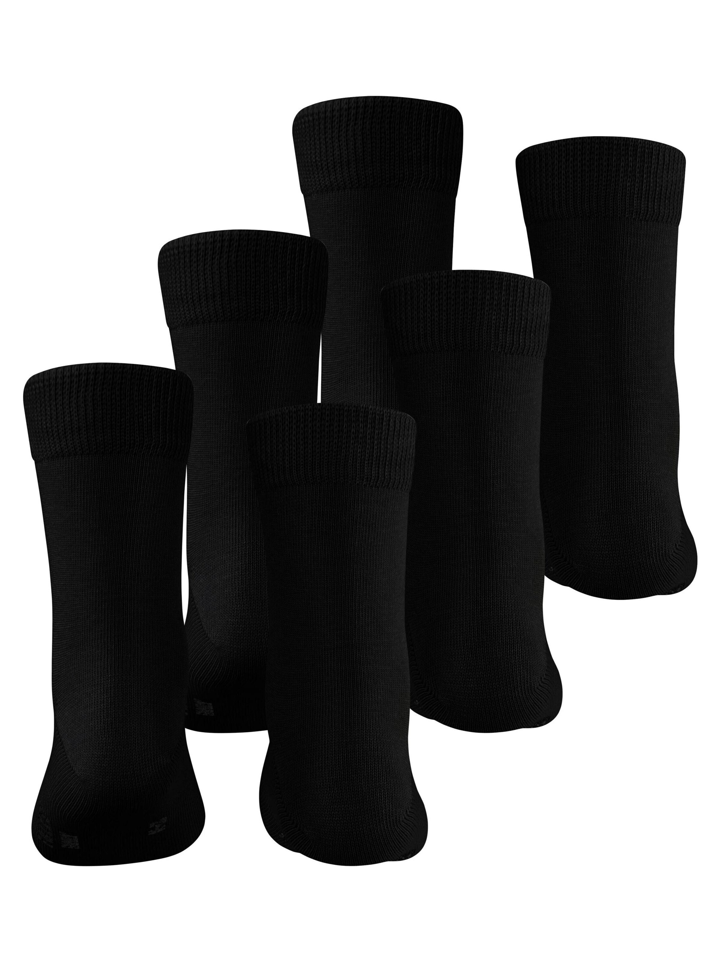 FALKE Socks 'Family 3-Pack' in Black