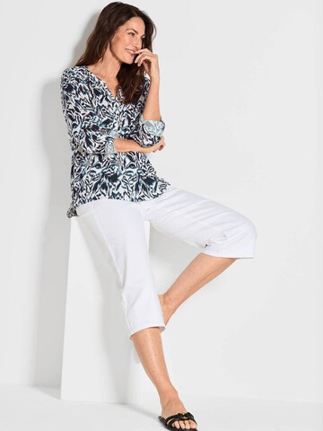 Goldner Blouse in Wit