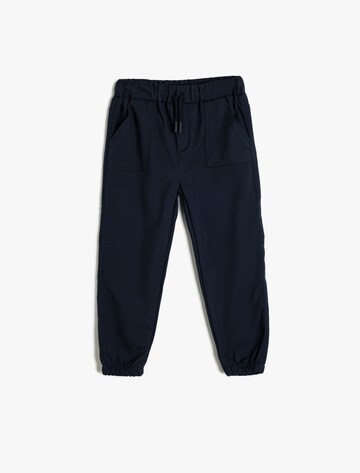 Koton Tapered Trousers in Blue: front