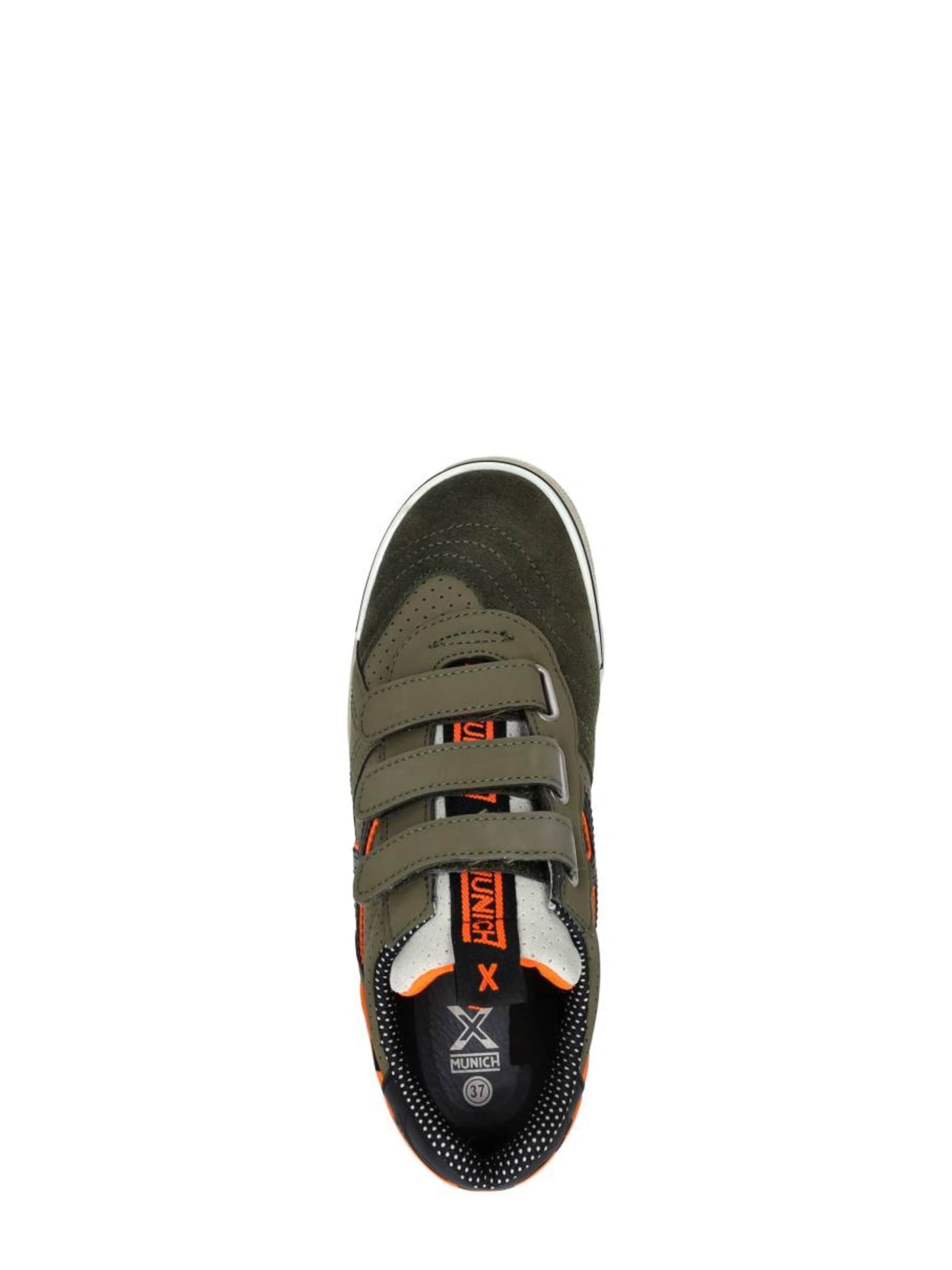MUNICH Sneakers 'Klittenband Laag' in Groen