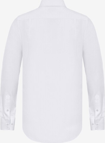 DENIM CULTURE - Ajuste estrecho Camisa ' BRADLEY ' en blanco