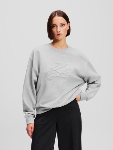 Karl Lagerfeld - Sudadera en gris: frente