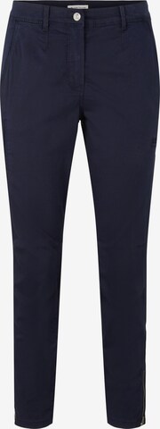 Coupe slim Pantalon chino TOM TAILOR en bleu : devant