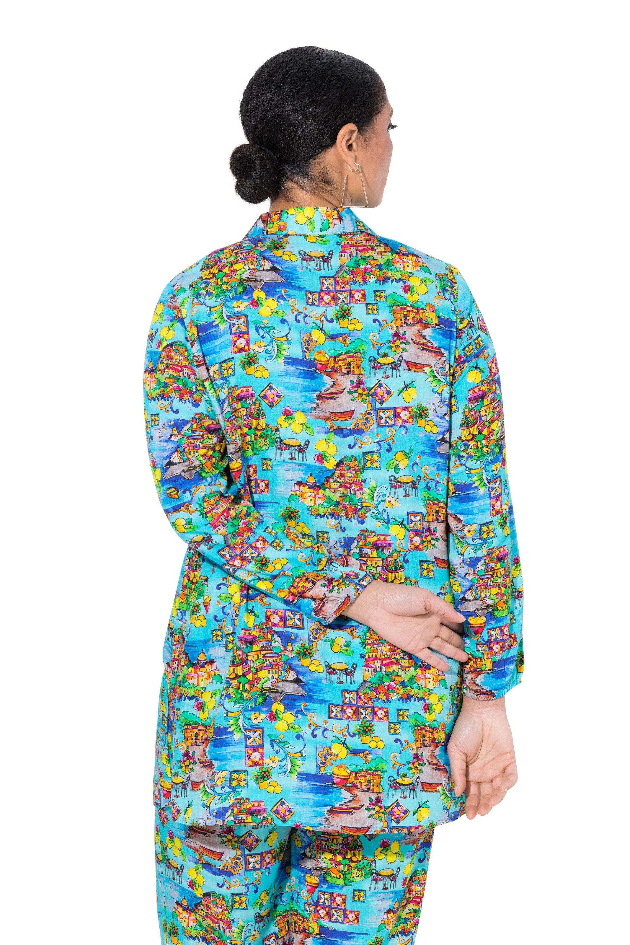 MIAMODA Hemdbluse in Blau