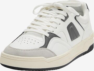 Pull&Bear Låg sneaker i vit: framsida