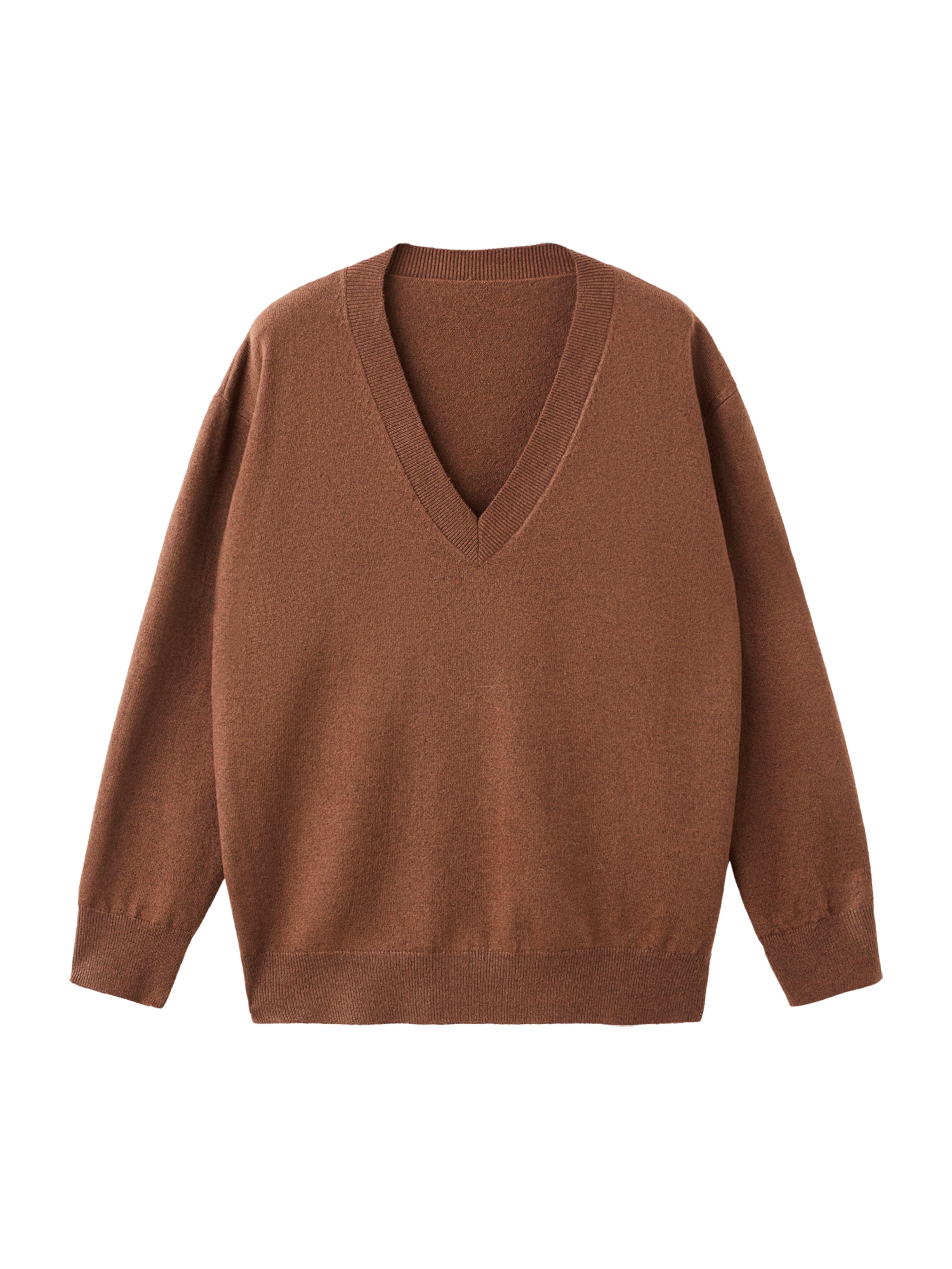 MANGO Sweter 'Festo' w kolorze brązowy: przód