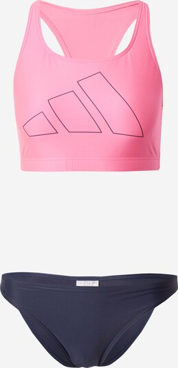 Costum de baie sport 'Big Bars' ADIDAS PERFORMANCE pe gri / roz, Vizualizare produs
