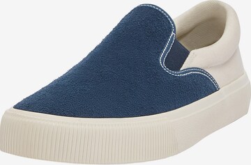 Pull&Bear Slip-ons in Blauw: voorkant