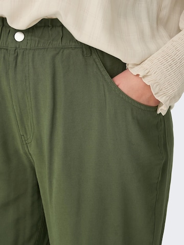 ONLY Carmakoma Slim fit Pants 'Aro' in Green