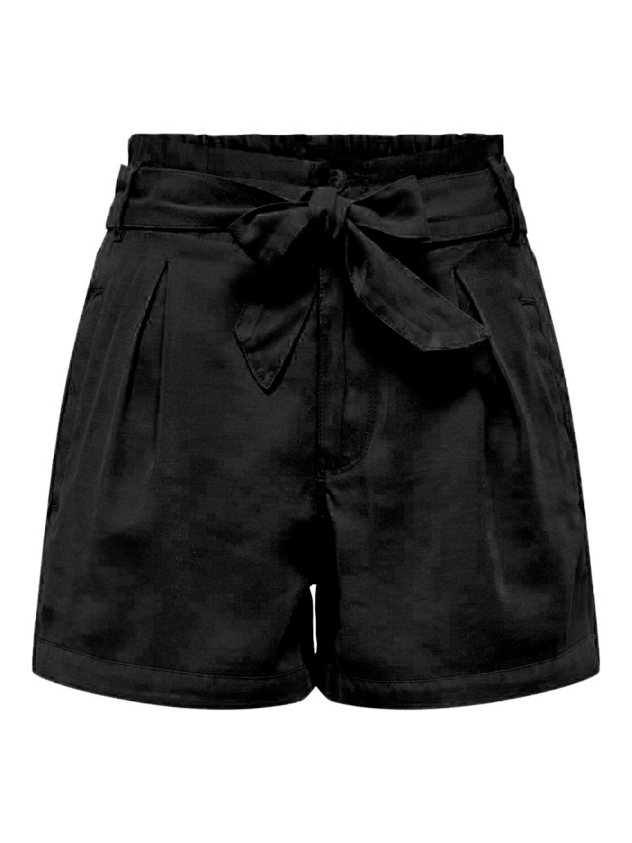 Loosefit Pantaloni con pieghe 'ONLARIS' di ONLY in nero: frontale