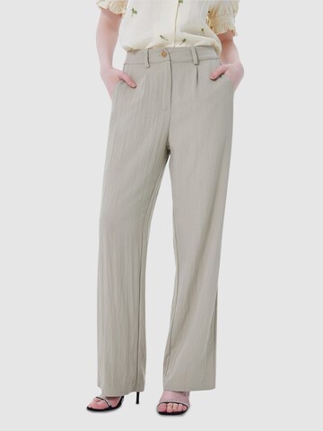 LapaPlus - Pierna ancha Pantalón en verde