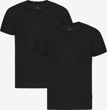 DANISH ENDURANCE T-Shirt '100% Merino' in Schwarz: Vorderseite