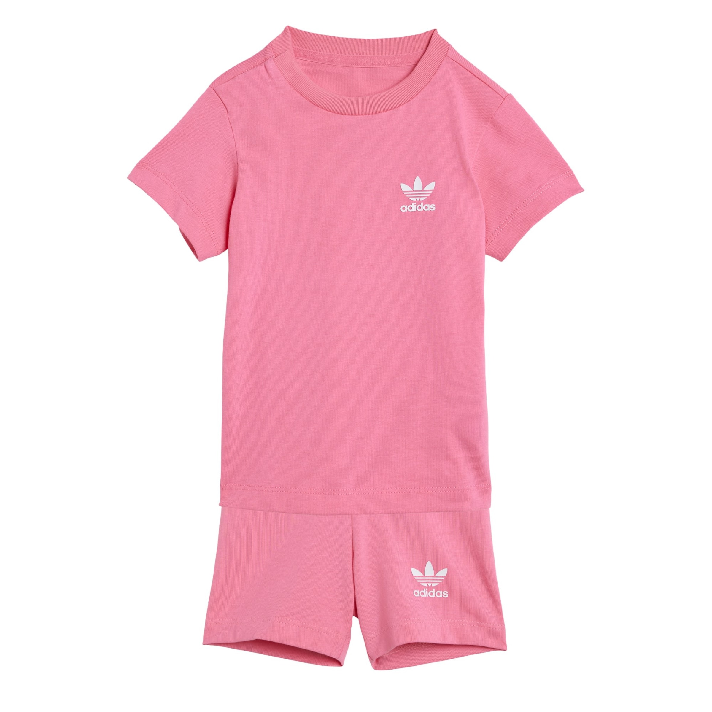 Set 'Cycling Shorts and Tee Set' ADIDAS ORIGINALS en rose : devant