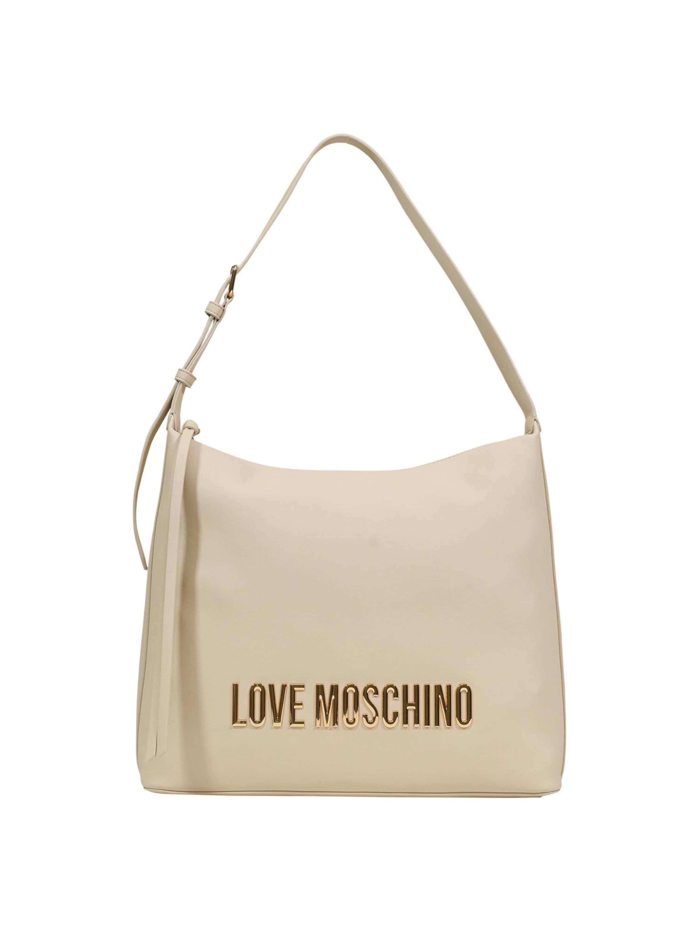 Love Moschino Skuldertaske i beige: forside
