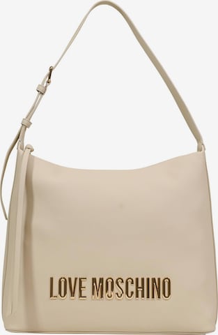 Love Moschino Skuldertaske i beige: forside