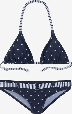 Triangle Bikini s.Oliver en bleu : devant