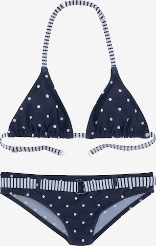 s.Oliver Triangle Bikini in Blue: front
