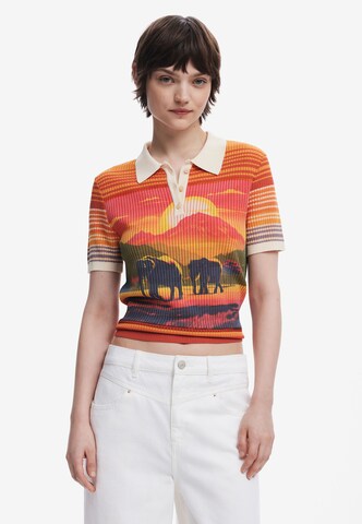 Desigual T-Shirt in Gelb: Vorderseite