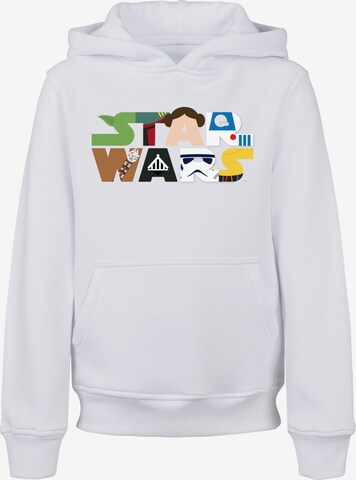 F4NT4STIC Sweatshirt 'Star Wars Character' in Weiß: predná strana