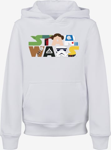F4NT4STIC Sweatshirt 'Star Wars Character' in Wit: voorkant
