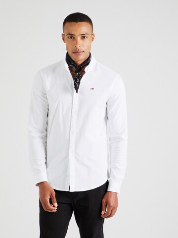 Tommy Jeans - Ajuste estrecho Camisa en blanco: frente