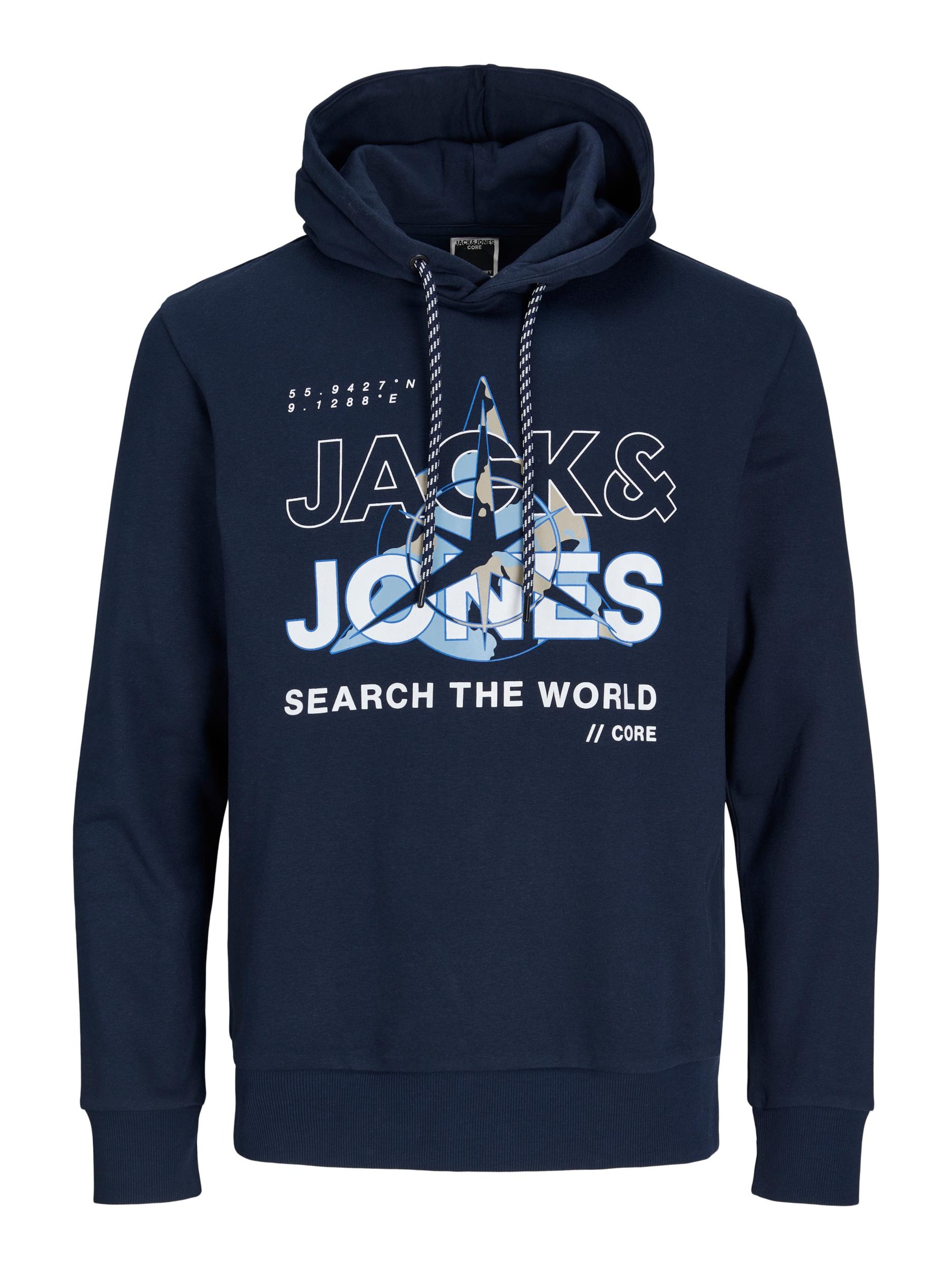 JACK & JONES Sweatshirt 'Hunt' in Blau: Vorderseite