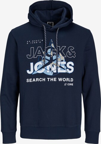 JACK & JONES Sweatshirt 'Hunt' in Blauw: voorkant