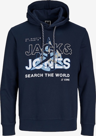 JACK & JONES Sweatshirt 'Hunt' in Blauw: voorkant