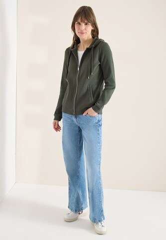 CECIL Zip-Up Hoodie in Green