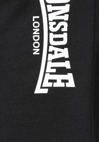 Regular Pantalon de sport LONSDALE en noir