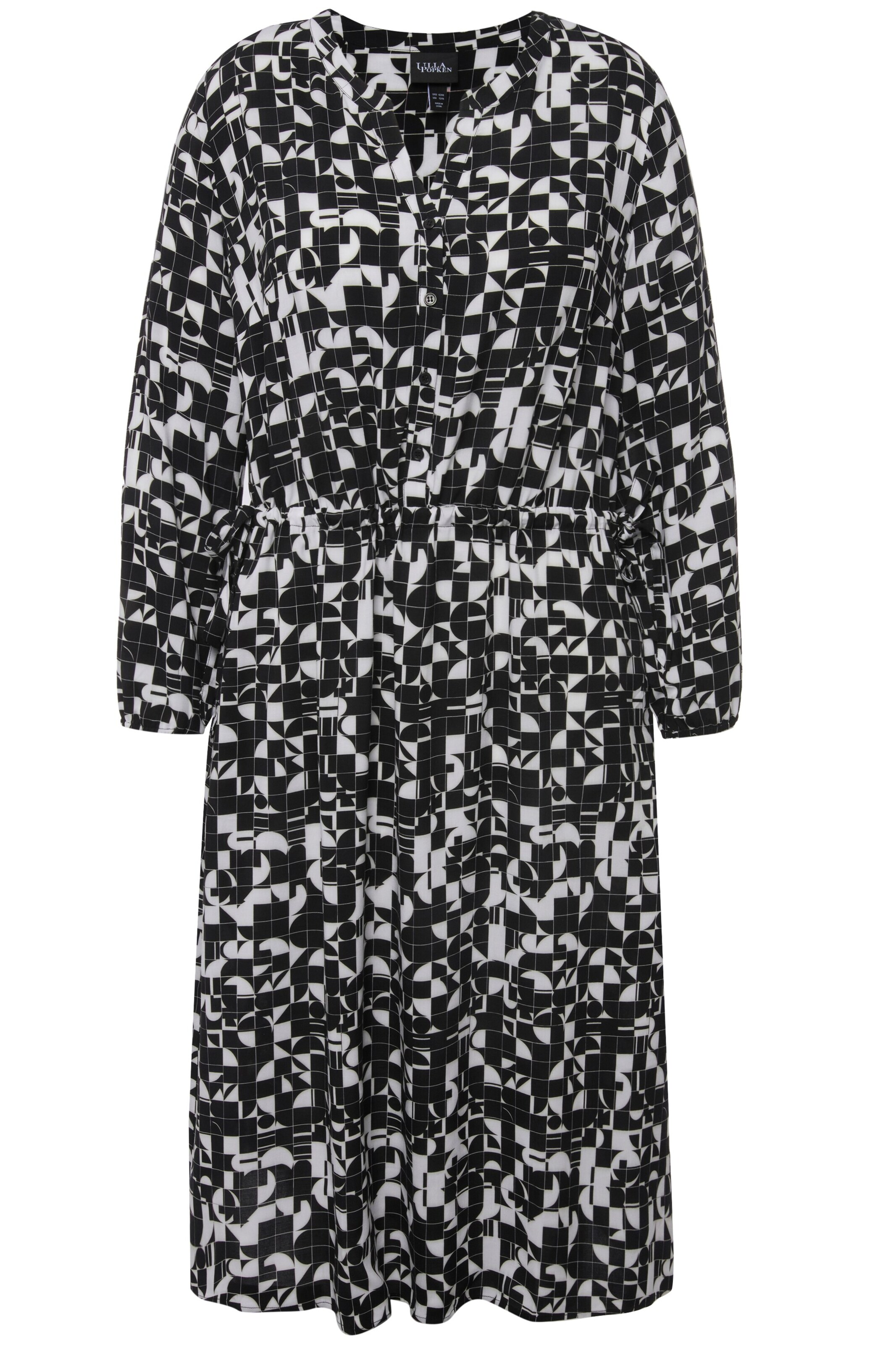 Ulla Popken Kleid in Schwarz: Vorderseite