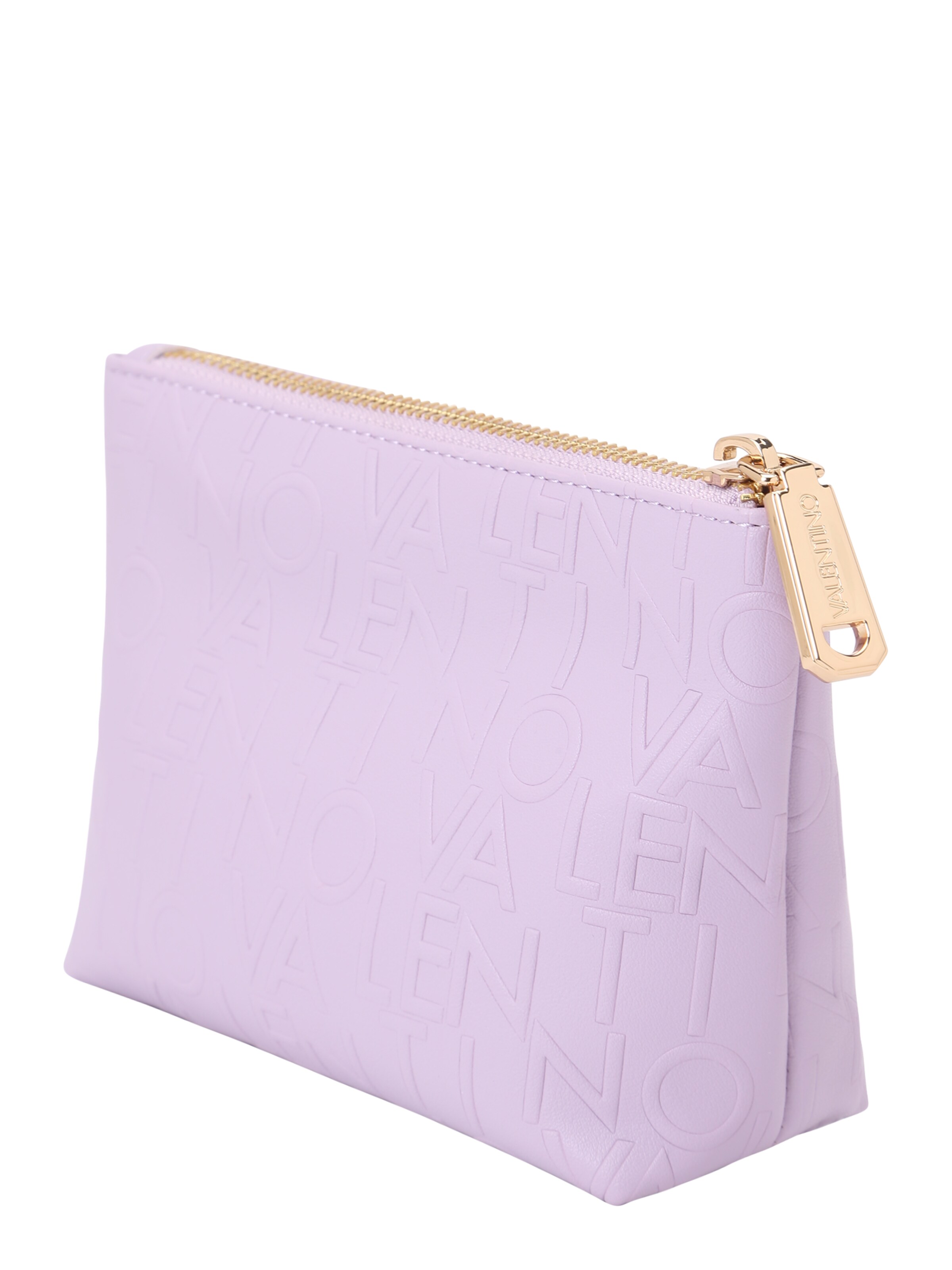 Beauty case 'BEAUTIES' di Valentino Bags in lilla: lato