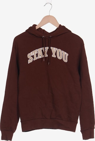 Monki Sweatshirt & Zip-Up Hoodie in XXS in Brown: front