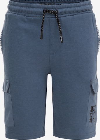 Coupe slim Pantalon WE Fashion en bleu : devant