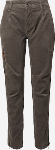 MAC Slimfit Kalhoty 'Rich' – šedá: přední strana