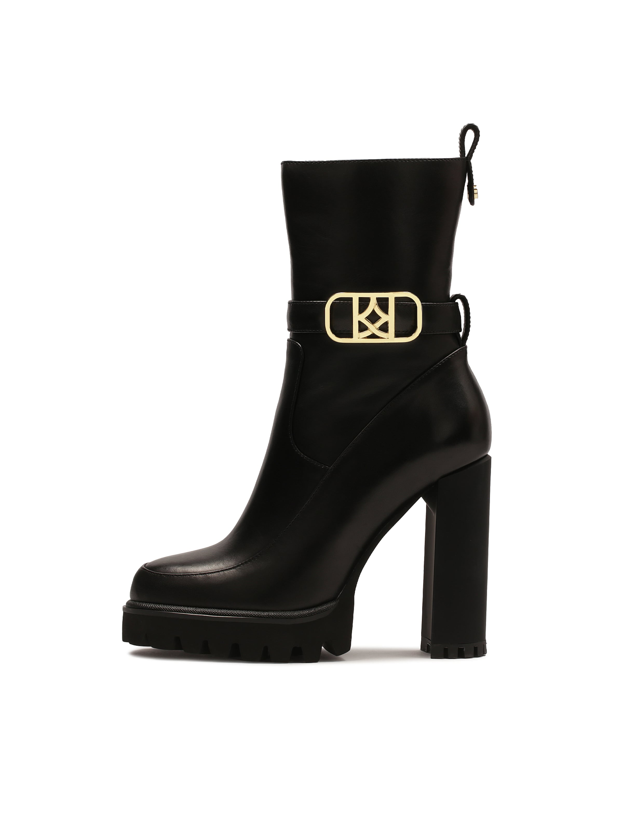 Kazar Bootie in Black: front