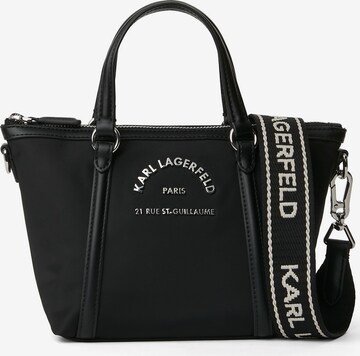 Karl Lagerfeld Дамска чанта в черно: отпред