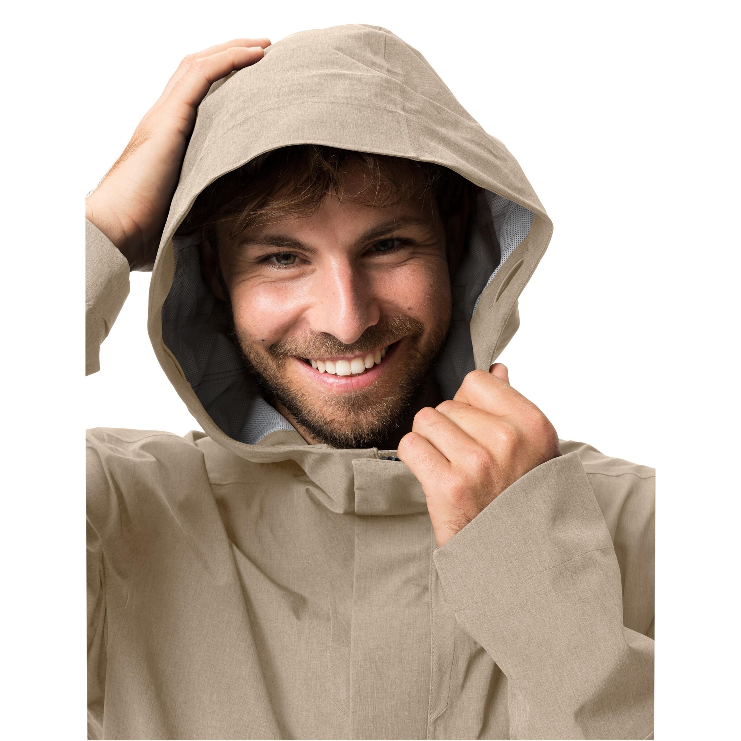 VAUDE Sports jacket 'Yaras' in Beige