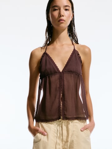 Haut Pull&Bear en rouge : devant