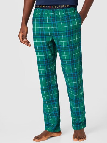 Pantaloni de pijama de la Tommy Hilfiger Underwear pe verde: față