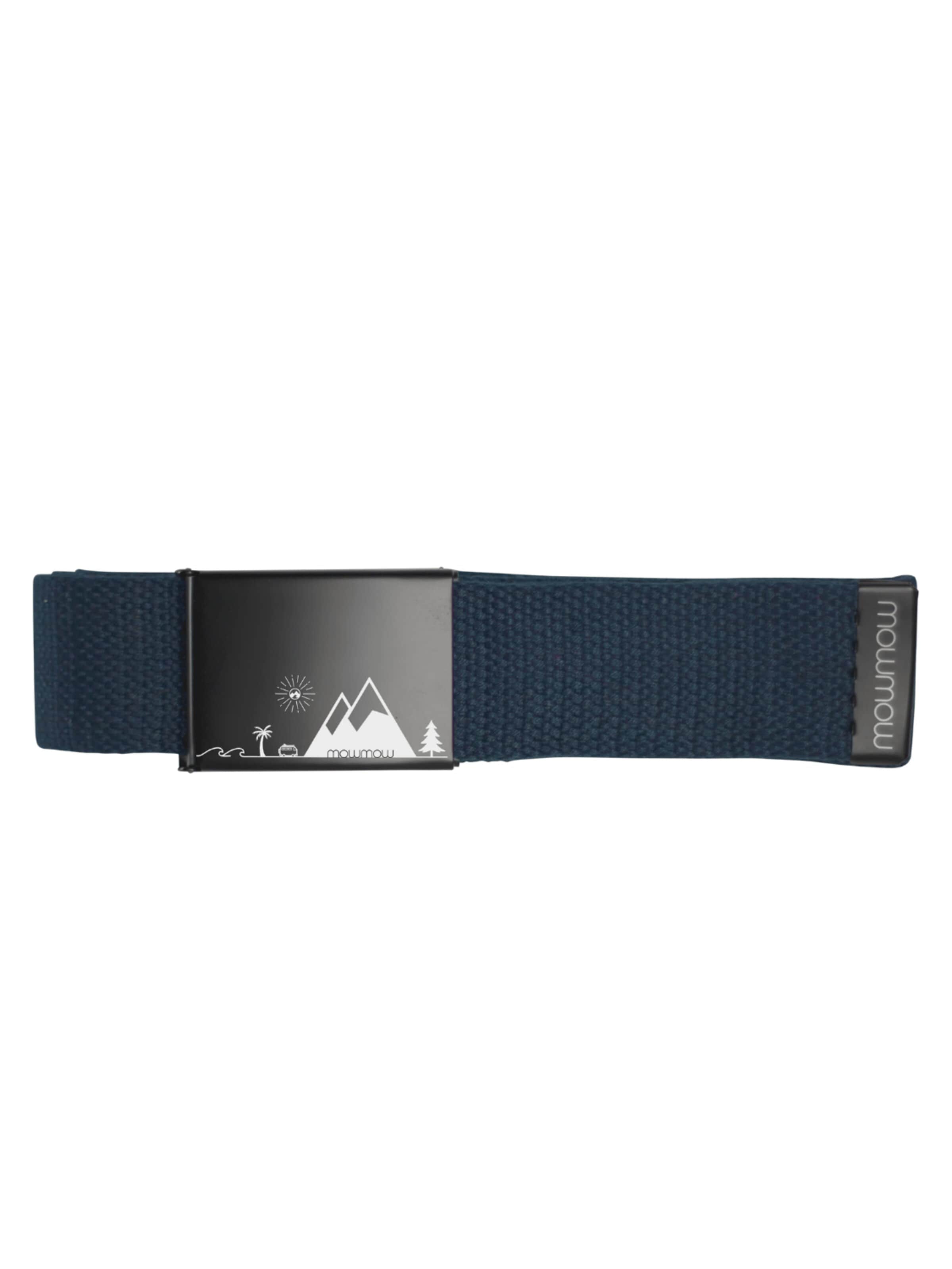 Mowmow - Cinturón deportivo 'MowMow Belt - Canvas - Aluminum Buckle - 125 cm - Men - Women - Black' en gris