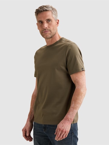 VANGUARD Paita 'T-shirt in mercerized cotton with crewneck' värissä vihreä