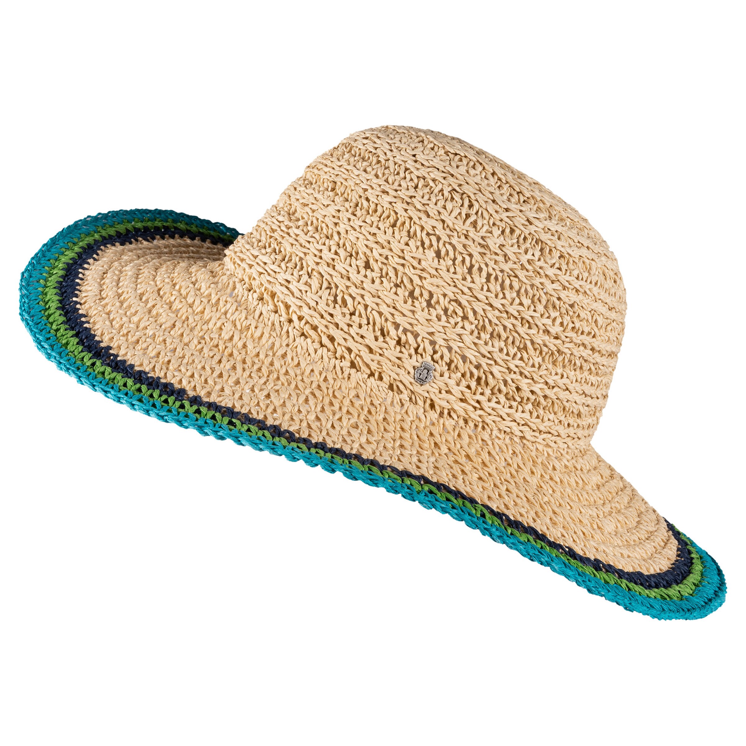 Cappello 'LA FORTUNA' Roeckl di colore beige / turchese / verde, Visualizzazione prodotti