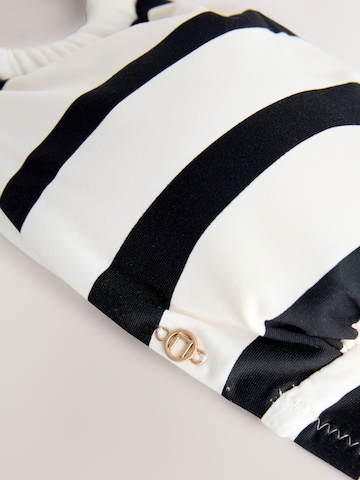 Next Bandeau Góra bikini w kolorze czarny